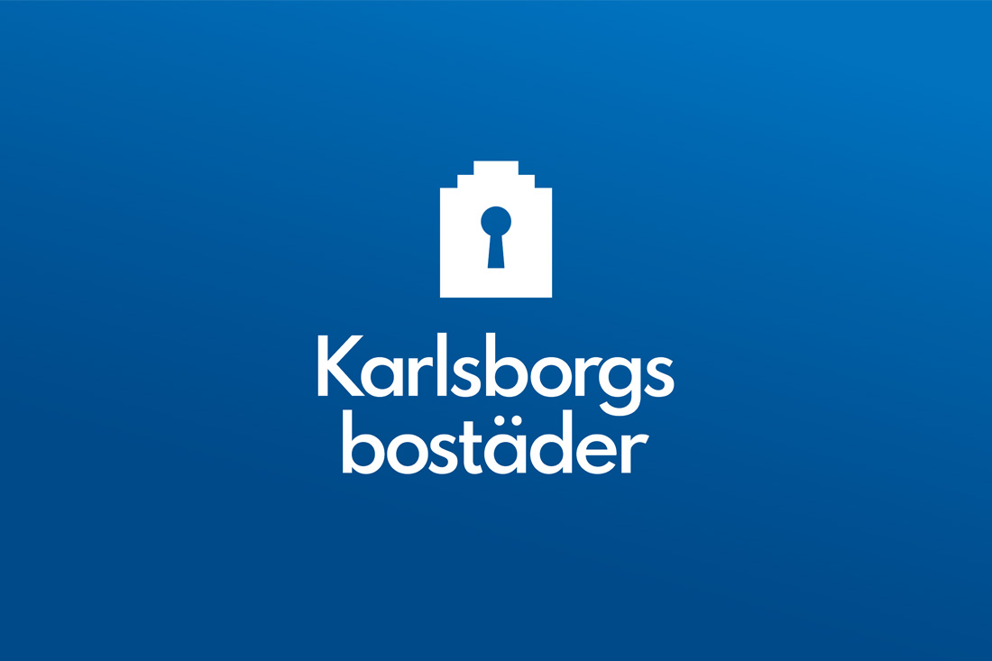 Bild på Karlsborgsbostäders nya logotyp av It's just me!