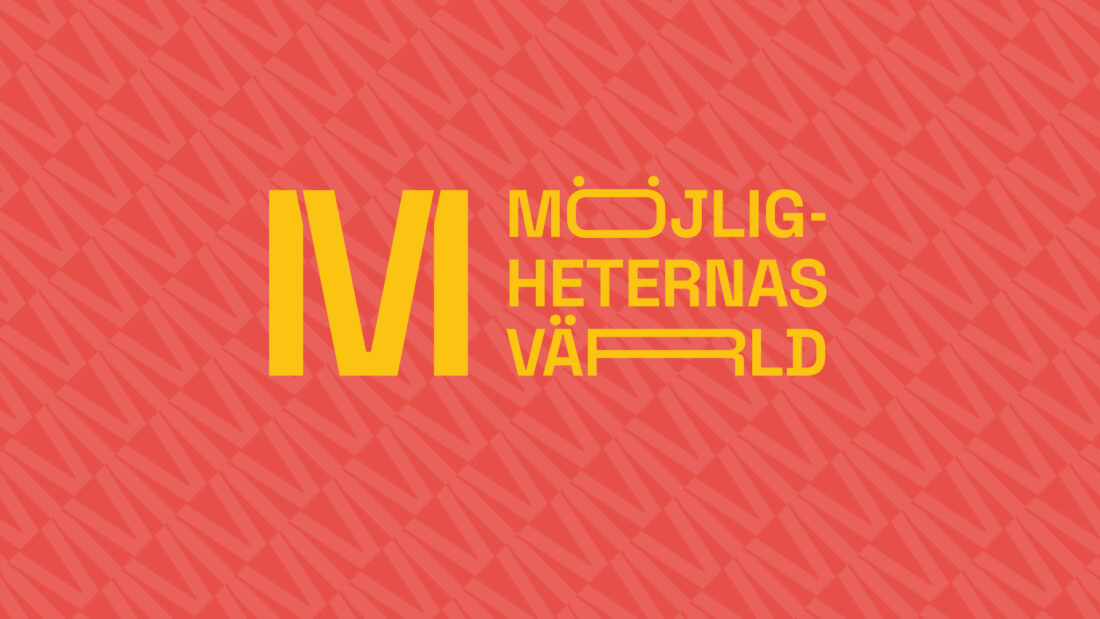 Grafisk identitet för Möjligheternas Värld- Logotyp. Design av Itäs just me! / Rikard Häll